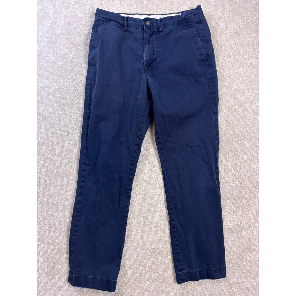 Polo Ralph Lauren Mens Classic Fit Chino Pants Navy Blue 32x32 Cotton Twill